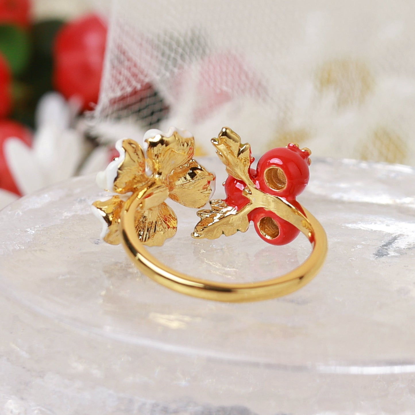 Hawthorn Blossom Ring