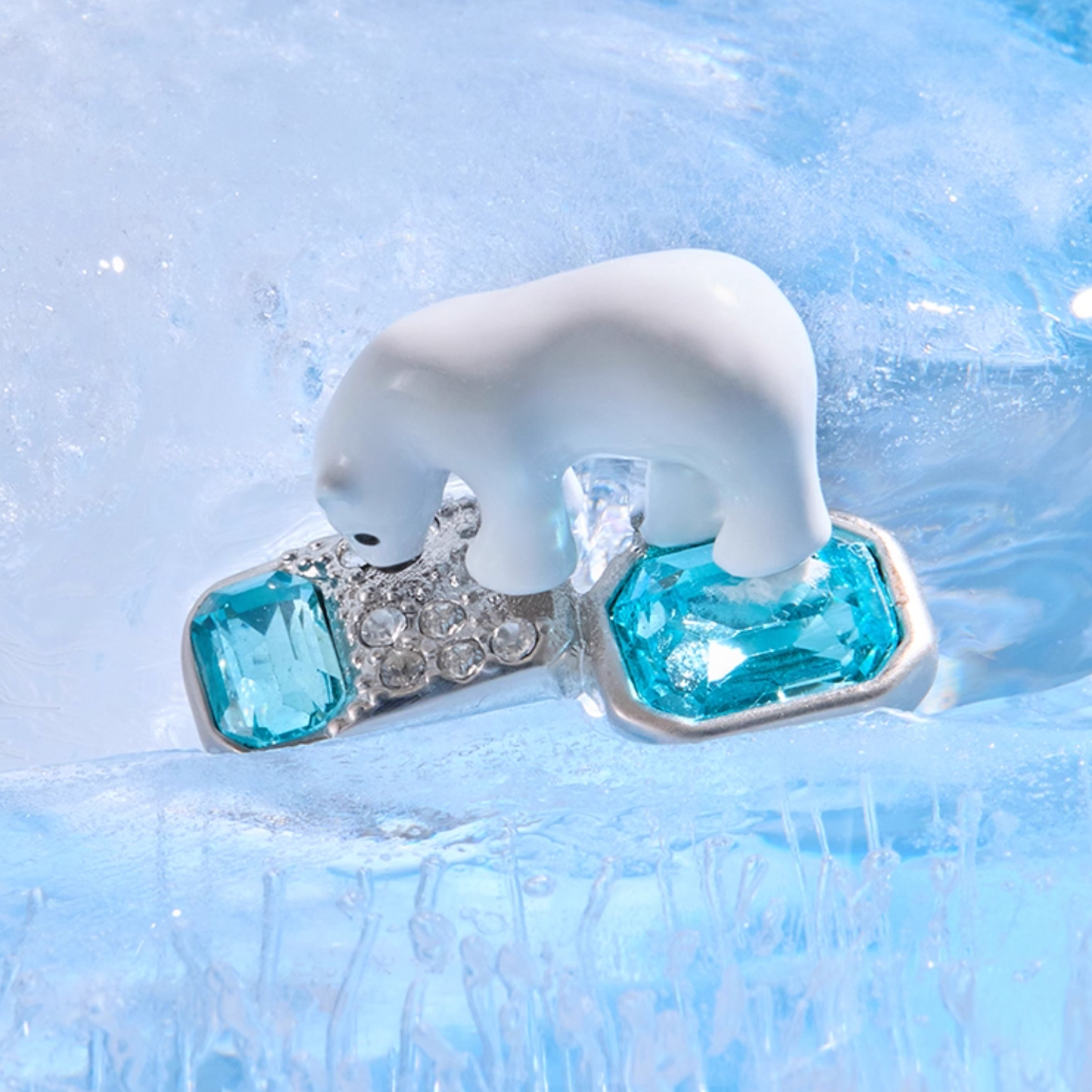 Polar Bear Ice Gem Ring