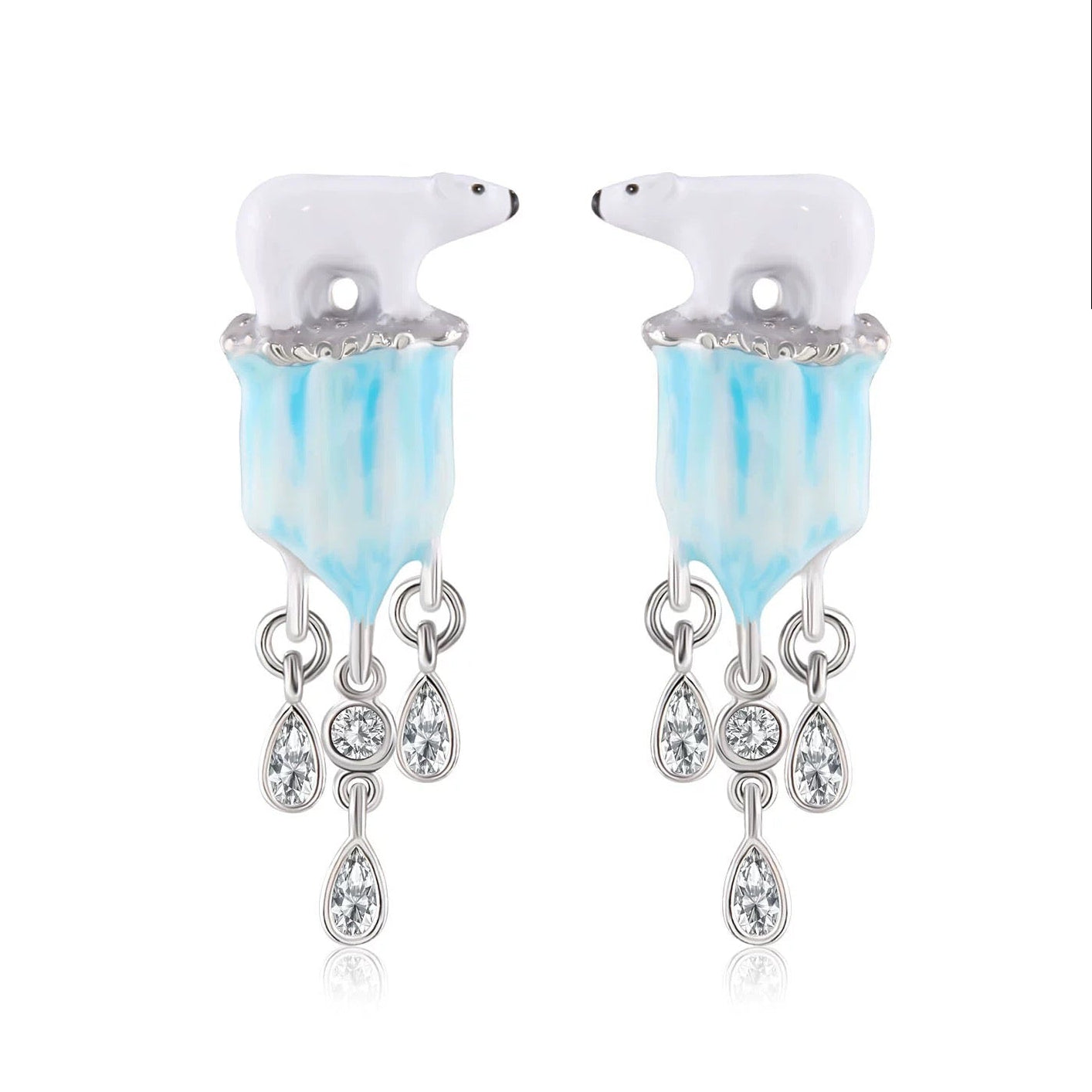 X-ed93601 '北极熊耳钉– Oré3 Jewelry