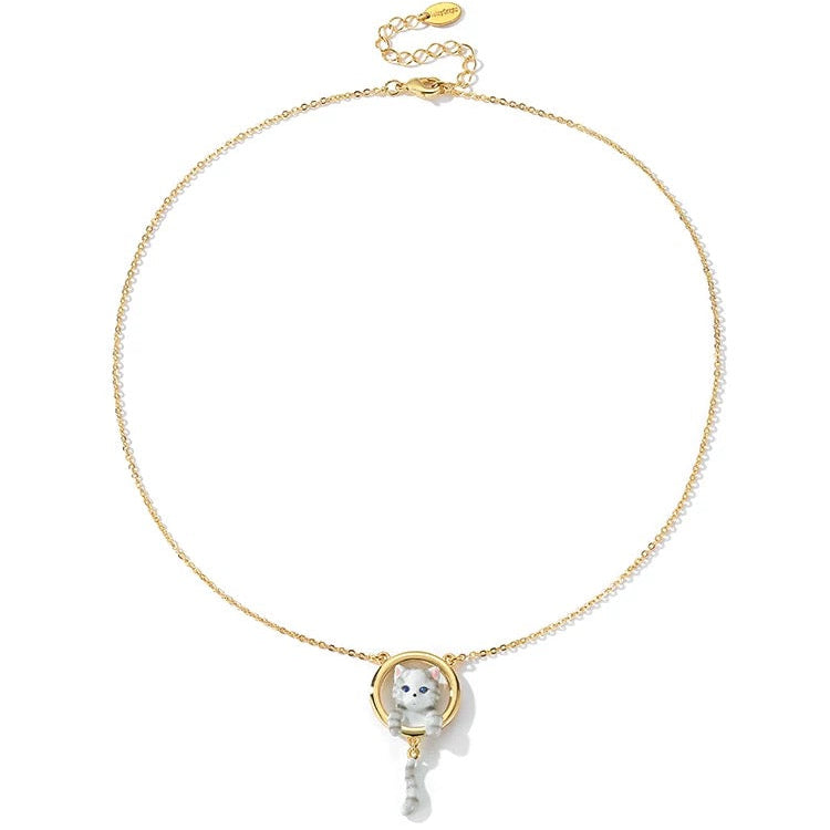 Peek-a-Kitty Necklace