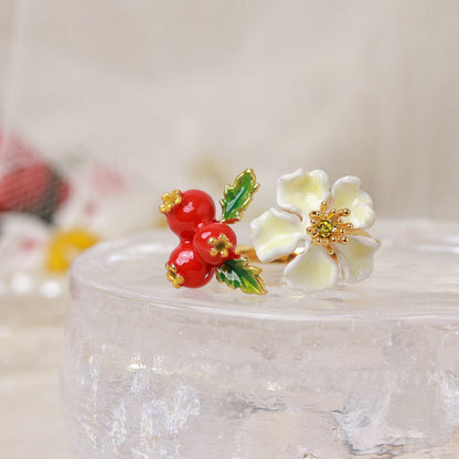 Hawthorn Blossom Ring