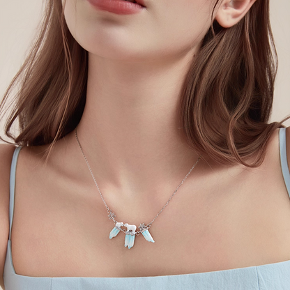 Polar Bear Family Necklace