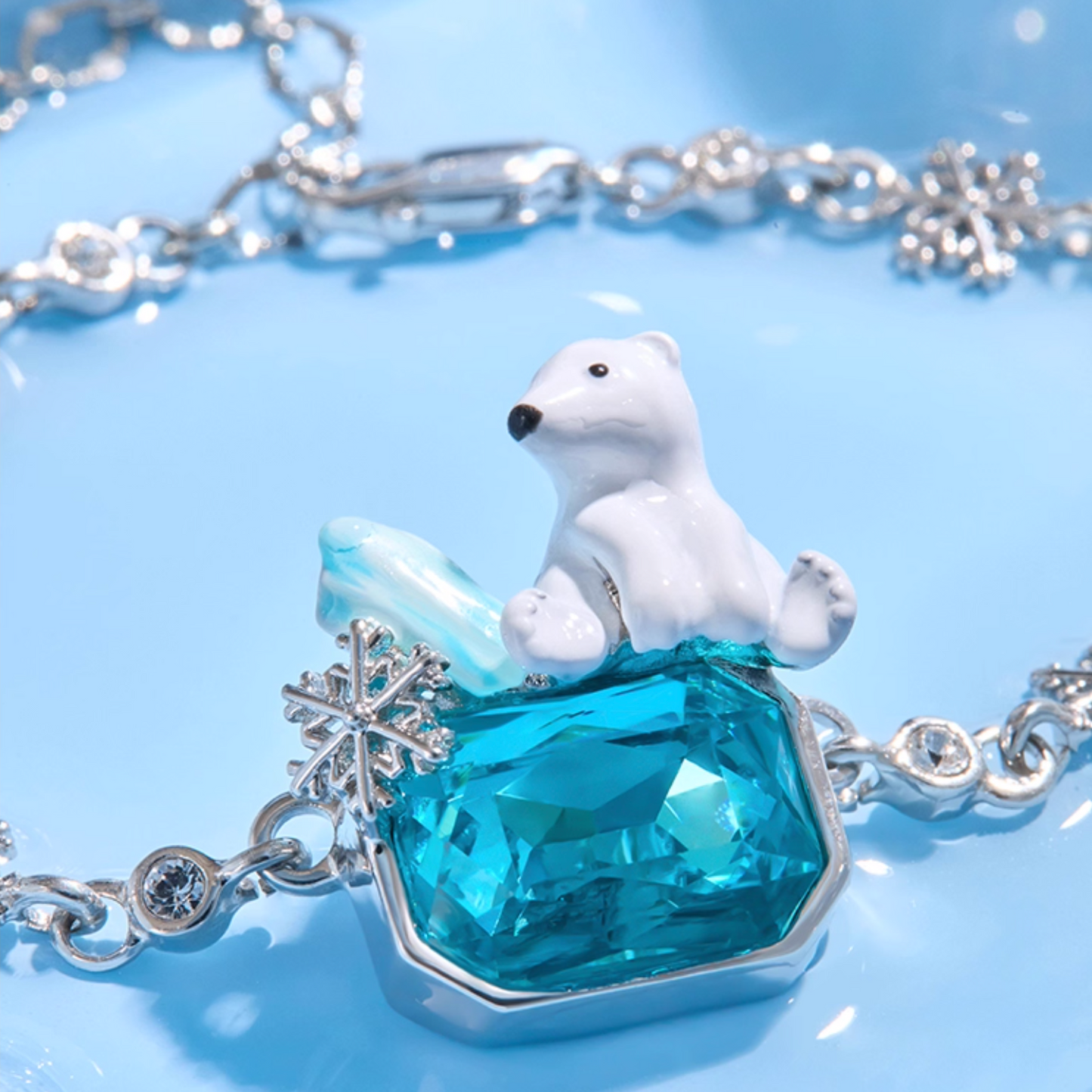Polar Bear Snowflake Bracelet