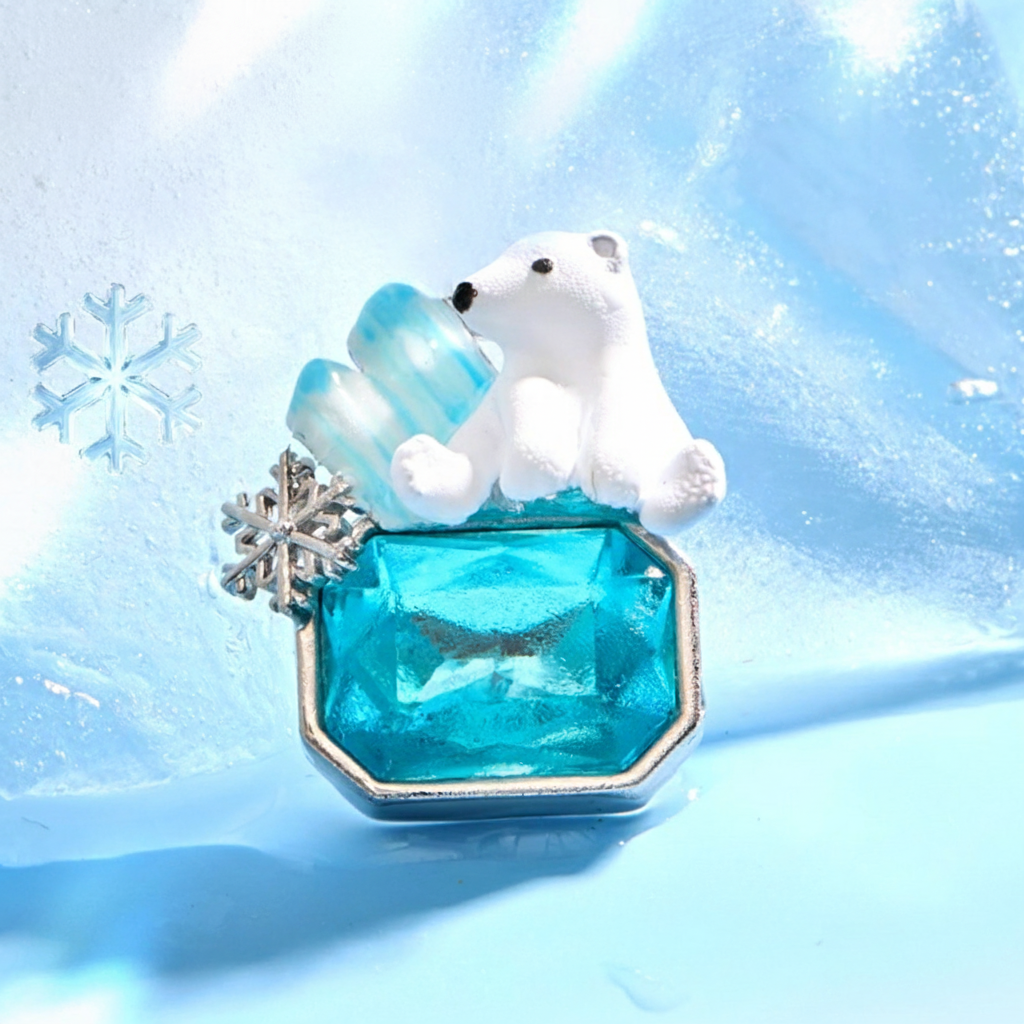 Polar Bear Hair Scrunchie – Glacier Blue