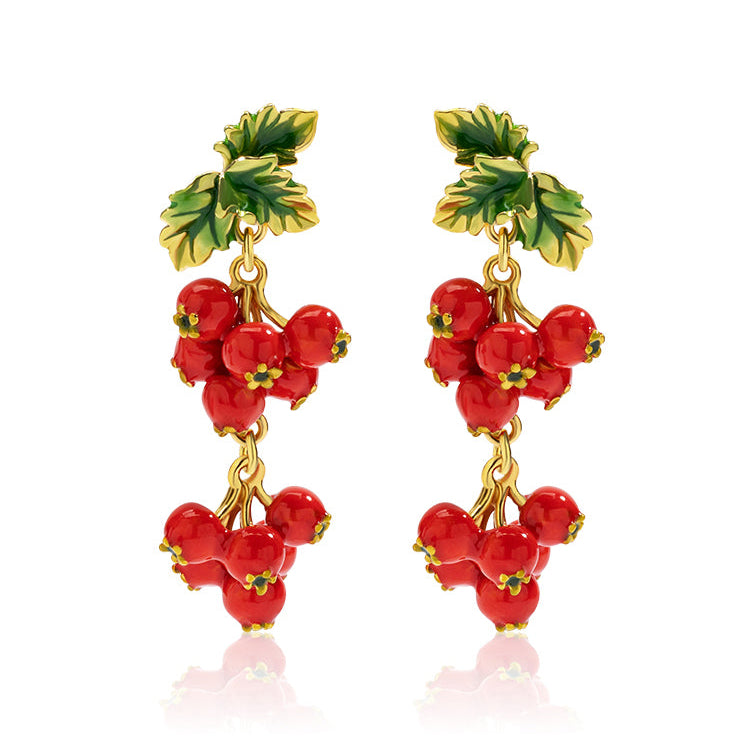 Ruby Hawthorn Cascade Earrings