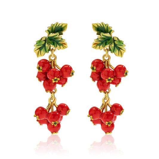 Ruby Hawthorn Cascade Earrings