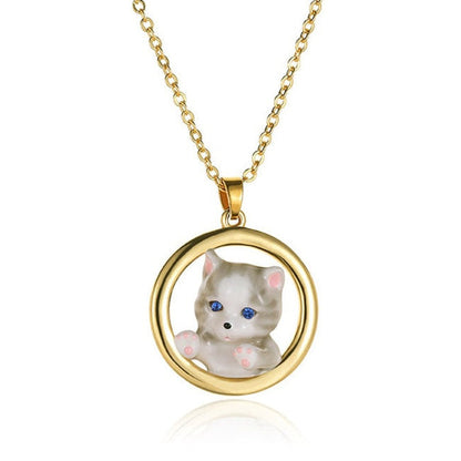 Cat Kitty Pendant Necklace