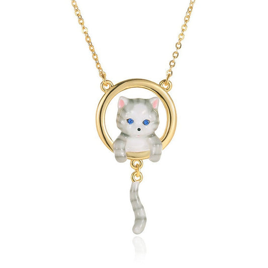 Peek-a-Kitty Necklace