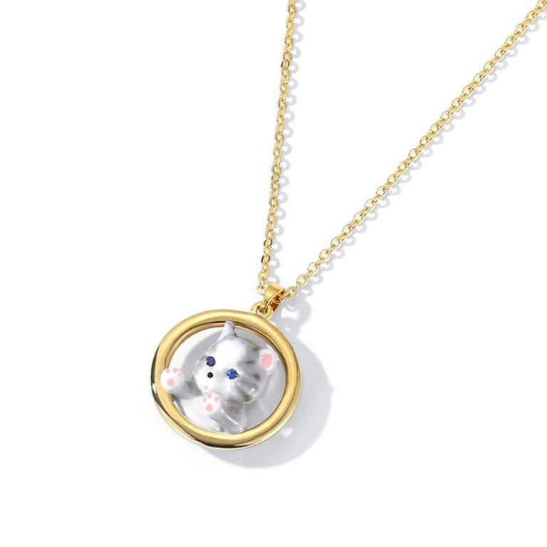 Cat Kitty Pendant Necklace