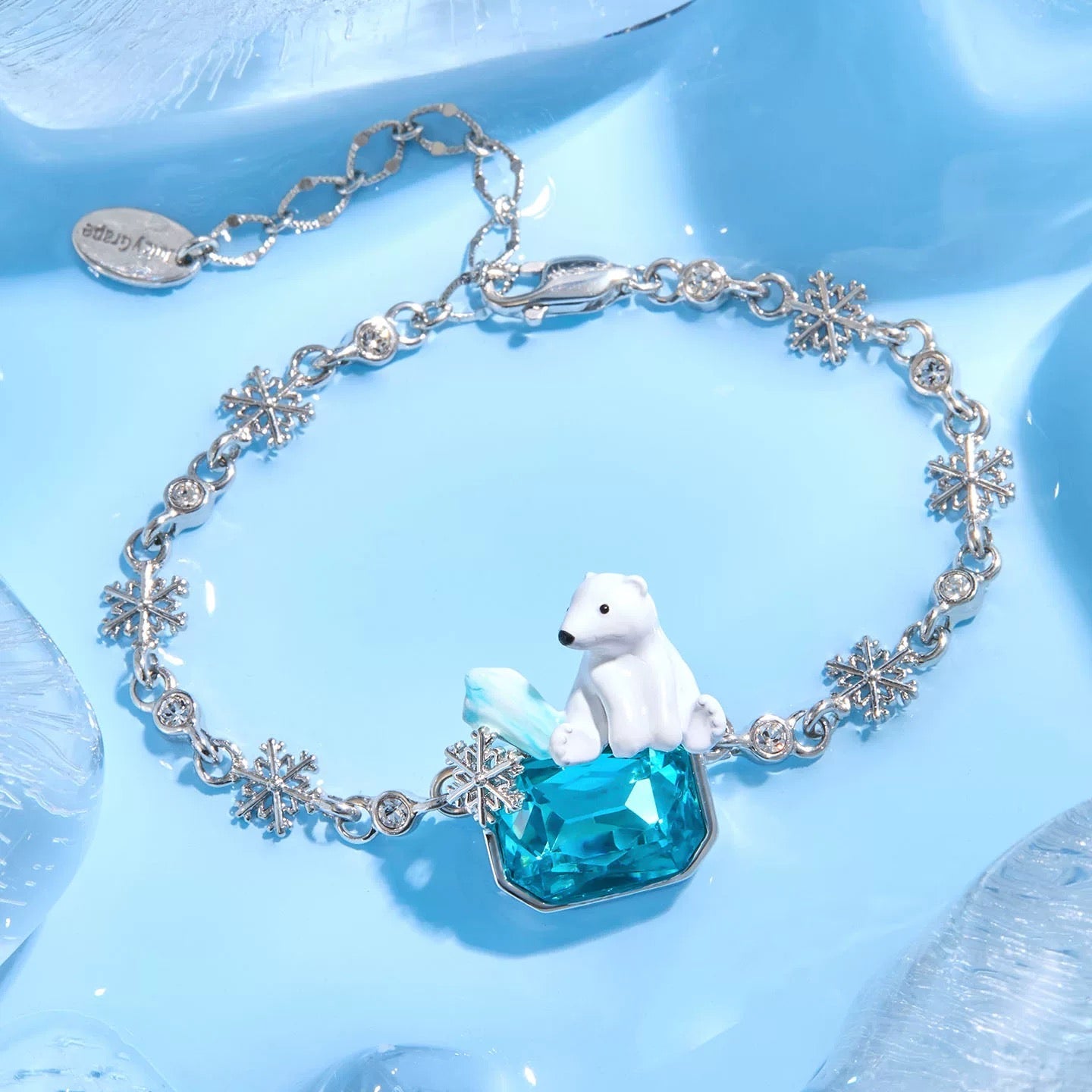 Polar Bear Snowflake Bracelet