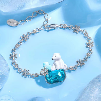 Polar Bear Snowflake Bracelet