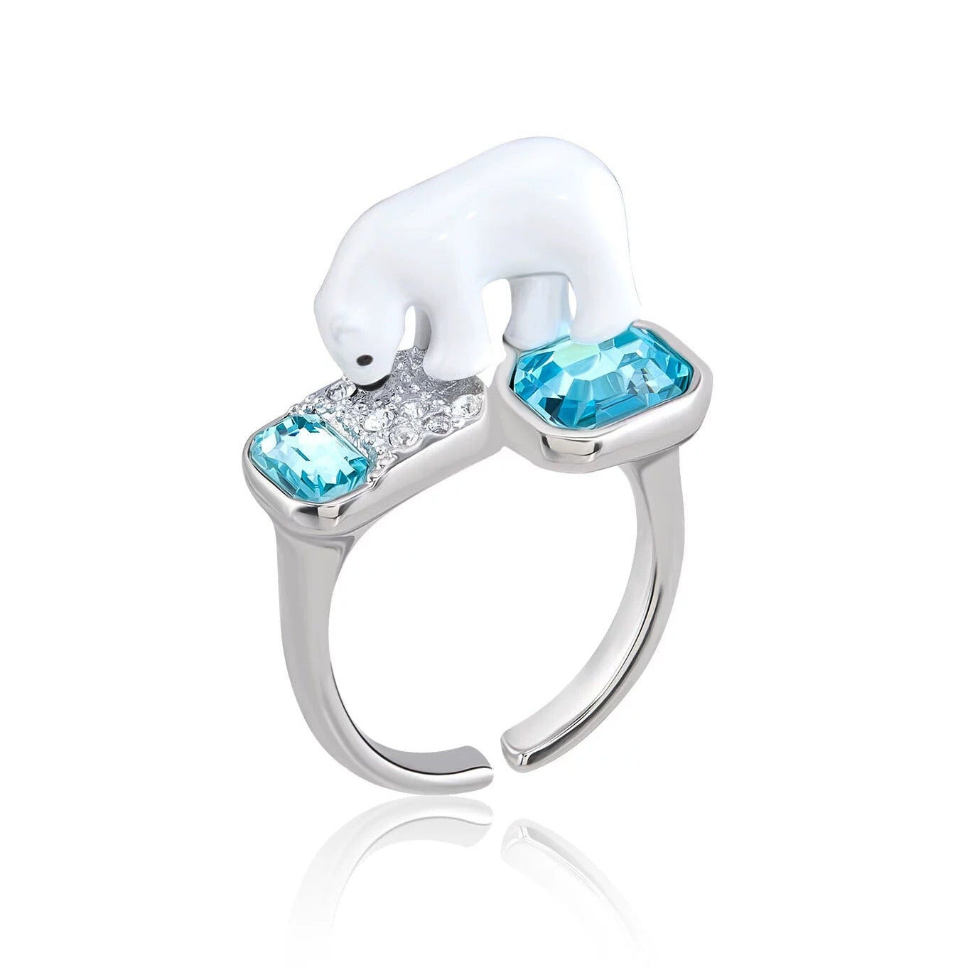 Polar Bear Ice Gem Ring