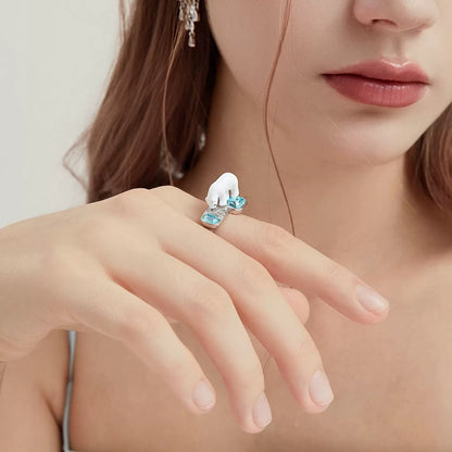 Polar Bear Ice Gem Ring