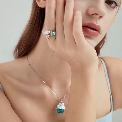 Polar Bear Snowflake Ring