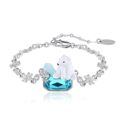 Polar Bear Snowflake Bracelet