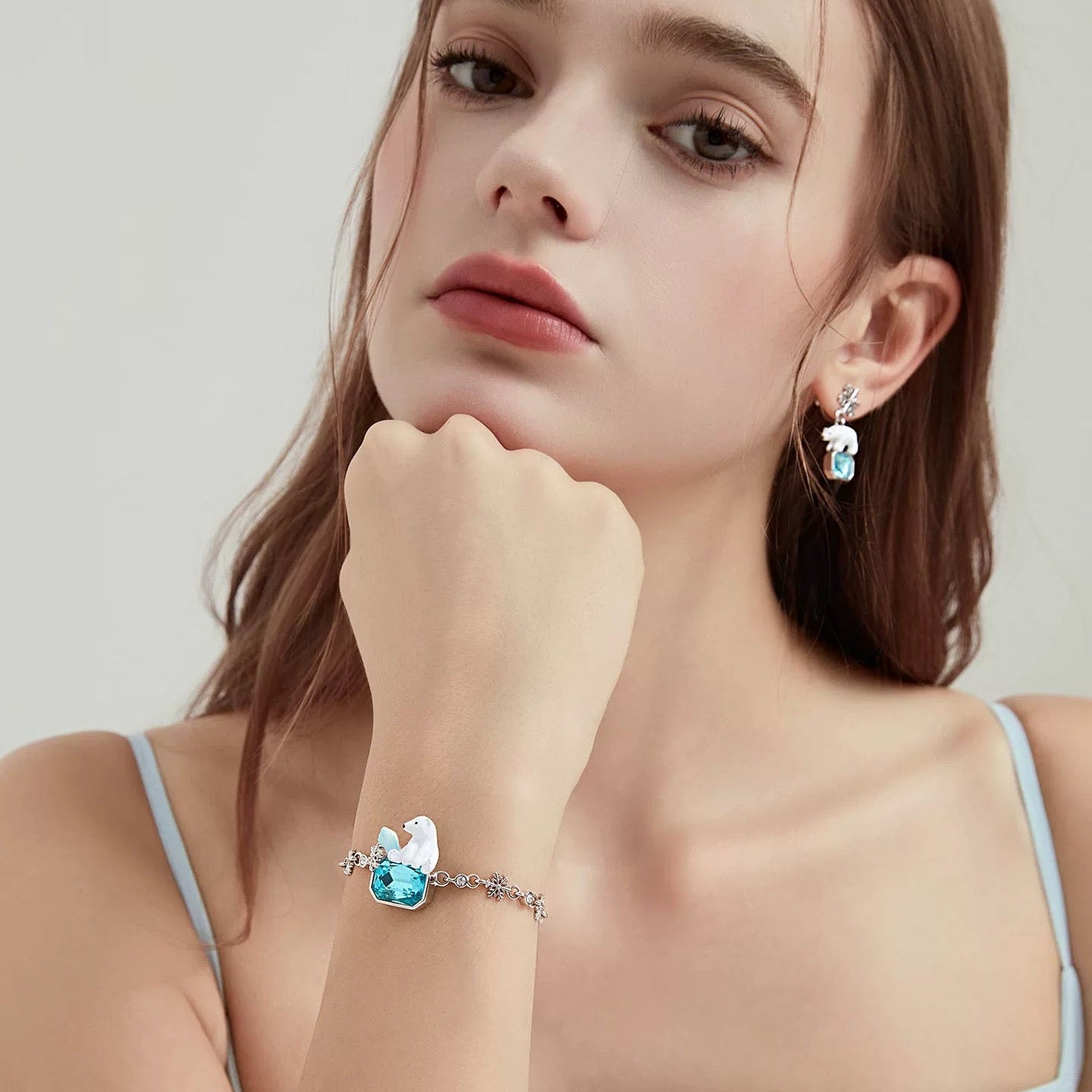 Polar Bear Snowflake Bracelet