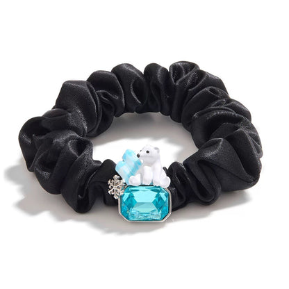 Polar Bear Hair Scrunchie – Black