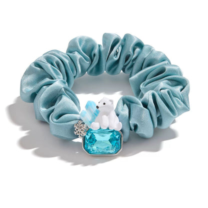 Polar Bear Hair Scrunchie – Glacier Blue