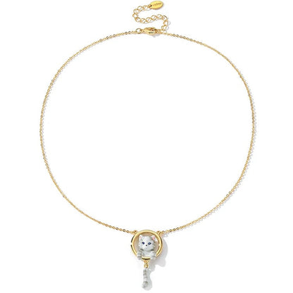 Peek-a-Kitty Necklace