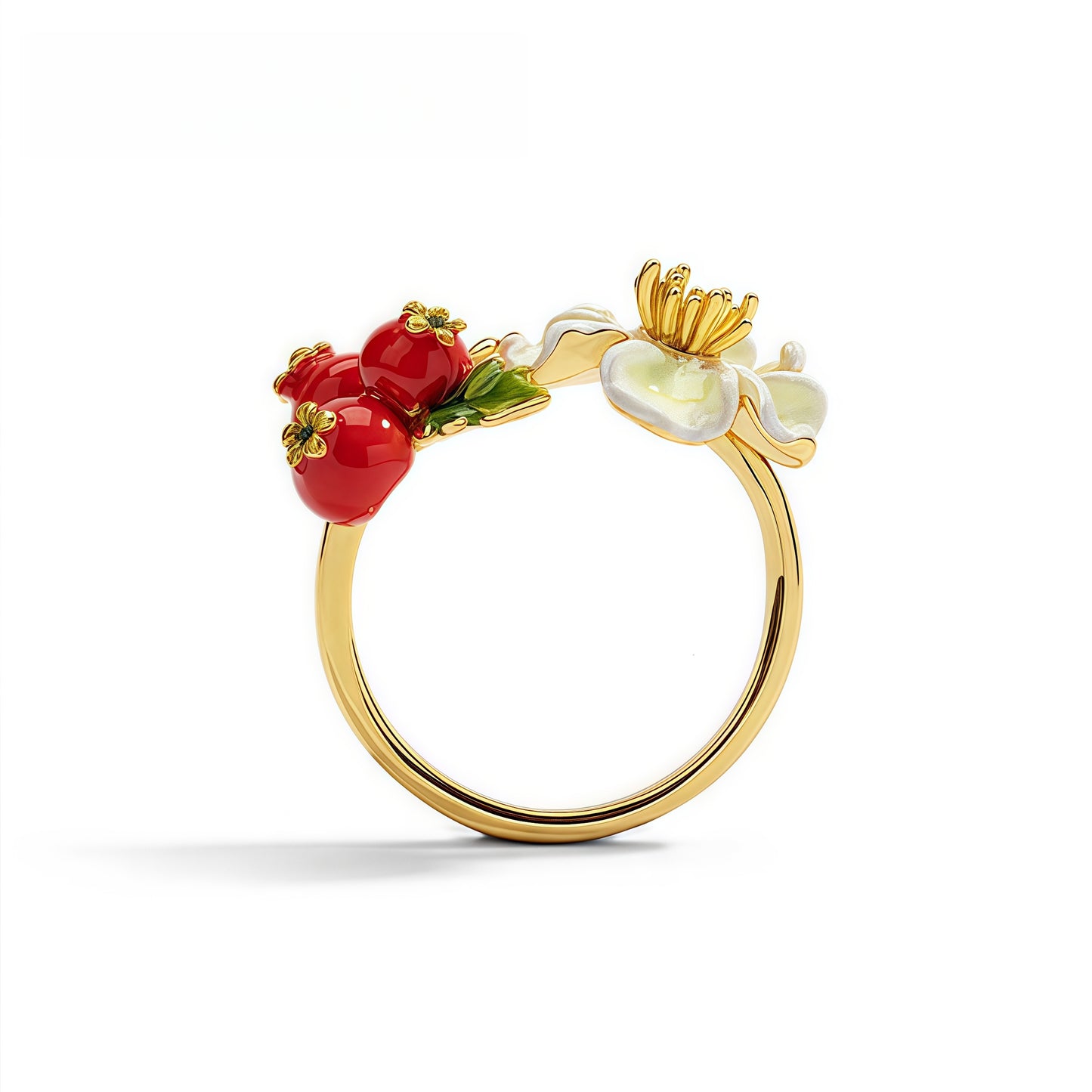 Hawthorn Blossom Ring