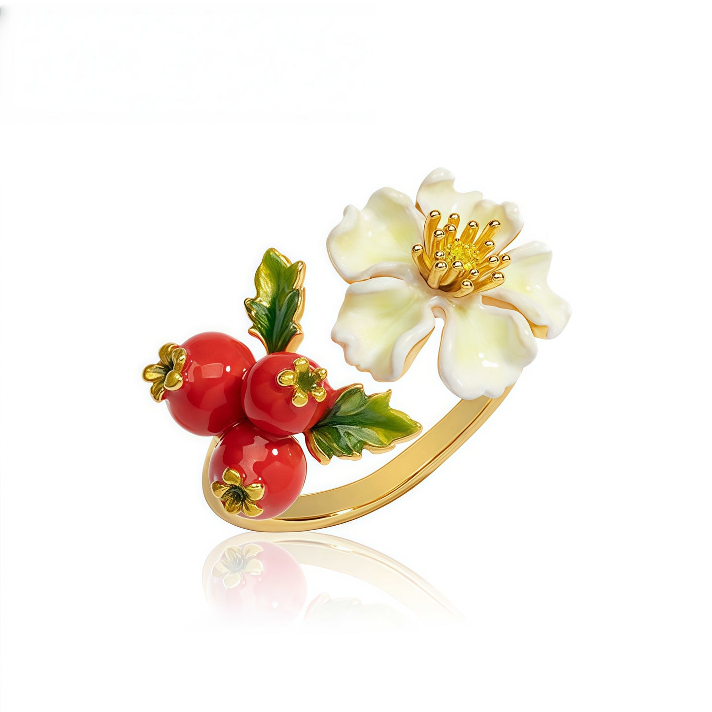 Hawthorn Blossom Ring