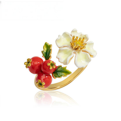 Hawthorn Blossom Ring