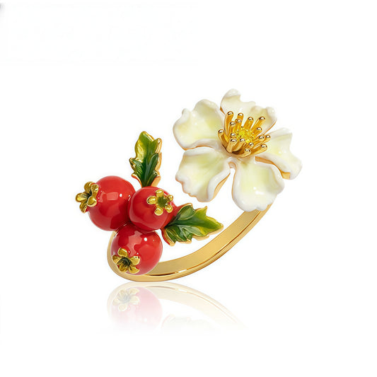 Hawthorn Blossom Ring