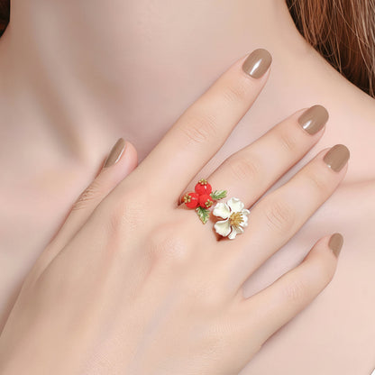 Hawthorn Blossom Ring