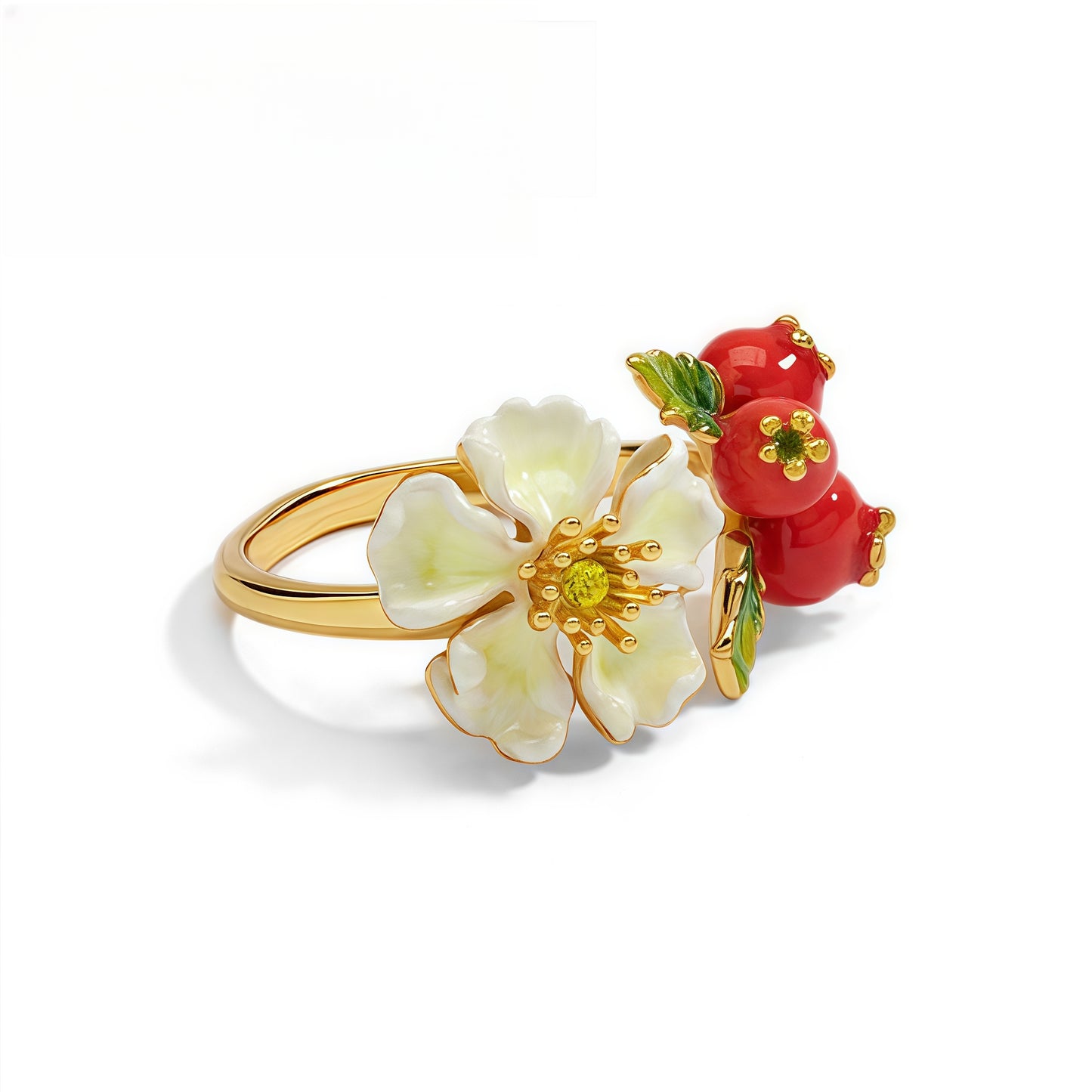 Hawthorn Blossom Ring