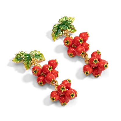 Ruby Hawthorn Cascade Earrings