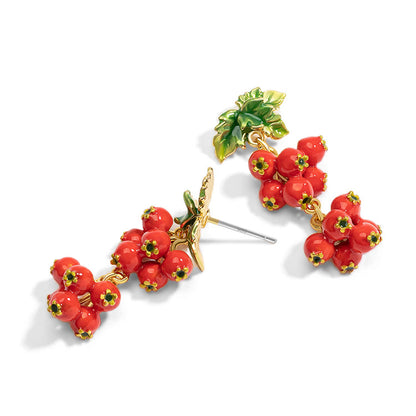 Ruby Hawthorn Cascade Earrings